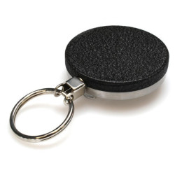 Robustes Metall-Ausweisjojo mit 105 cm Stahlseil & Schlüsselring