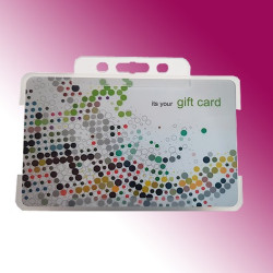 Scheckkartenhülle mit Euroloch und zwei Rundlöchern