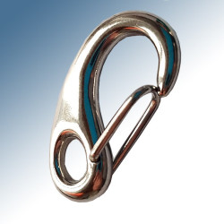 Edelstahl-Karabinerhaken mit zusätzlicher ovaler Öse