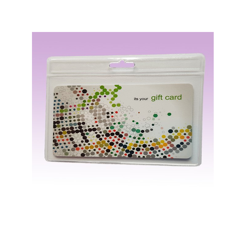 Ausweishülle mit Eurolochung im Querformat