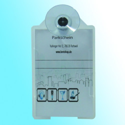 Vertikaler Parkausweishalter mit Saugnapf – Sicherer Halt durch Stahlgewinde