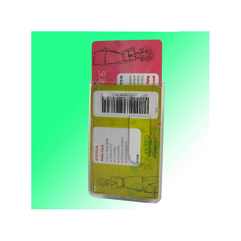 Mehrfach - Scheckkartenhalter für 2 Plastikkarten