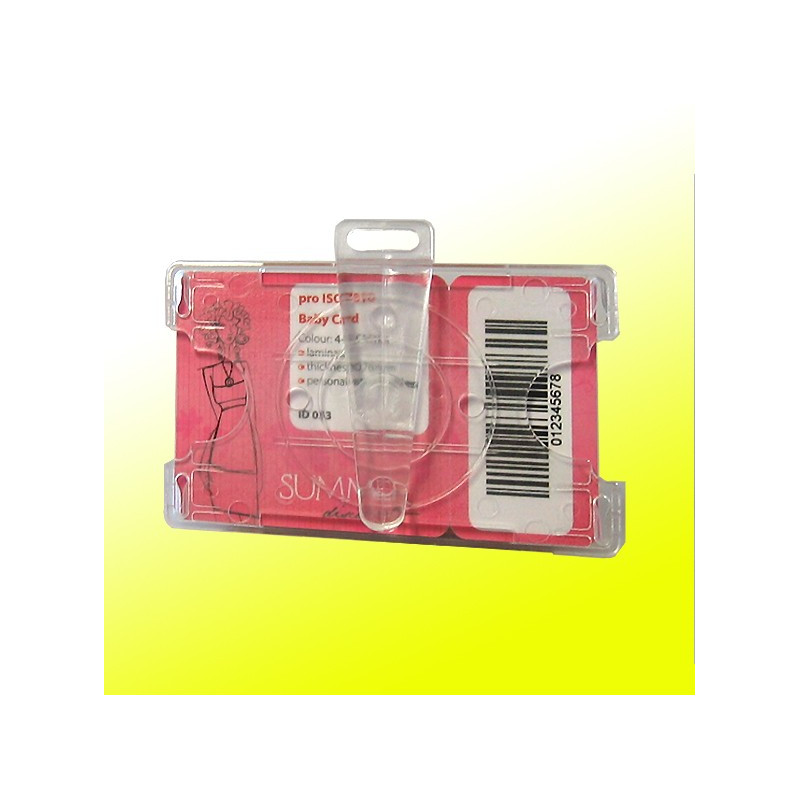 Scheckkartenhalter mit drehbarem Clip