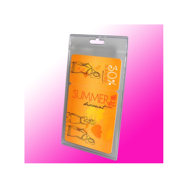 Transparente Hochformat-Ausweishülle mit Eurolochung – 60 x 90 mm