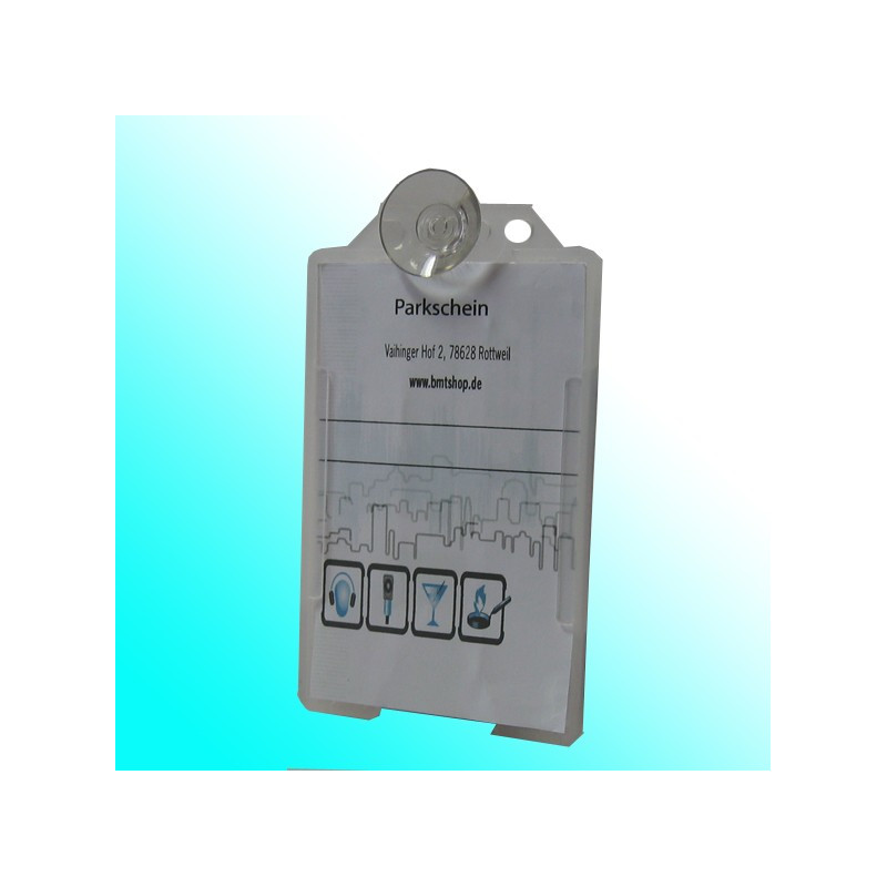 Vertikaler Parkkartenhalter mit Saugnapf