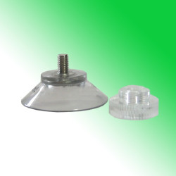 Saugnapf 30 mm mit M4 Metallgewinde und Rändelmutter