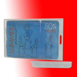 Scheckkartenhalter mit Verschlussstück