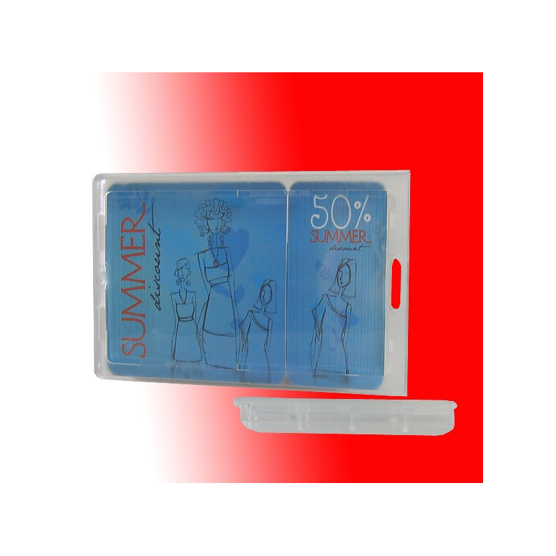 Scheckkartenhalter mit Verschlussstück