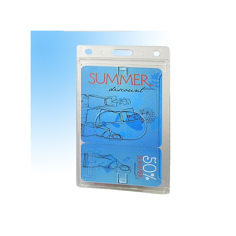 Scheckkartenhalter mit Daumenausschub