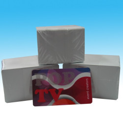 Plastikkarten Rohlinge weiss 0,76