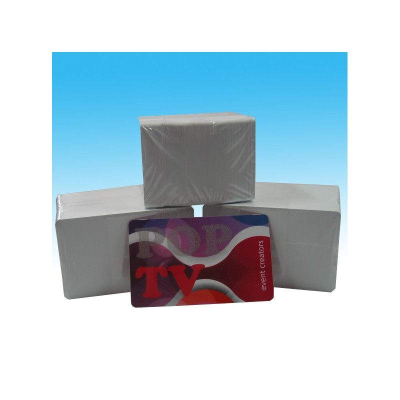 Plastikkarten Rohlinge weiss 0,76