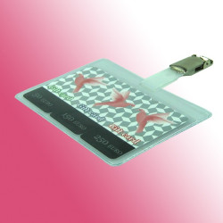 Ausweishülle mit Hosenträgerclip montiert