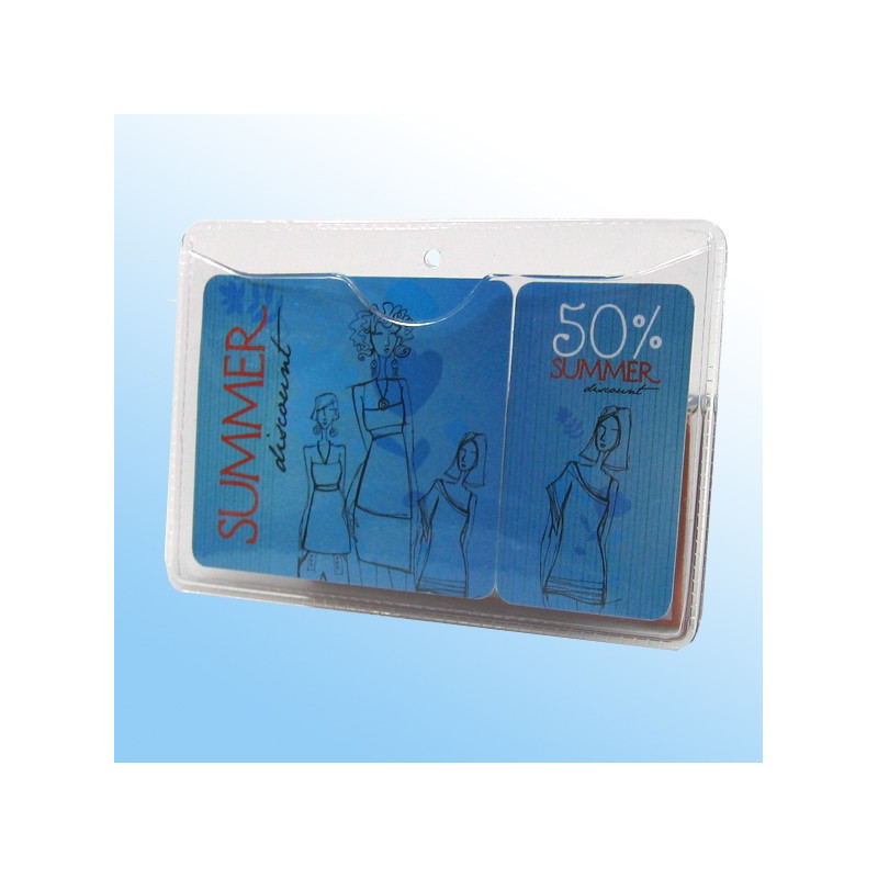 Transparente Ausweishülle mit Fingereingriff