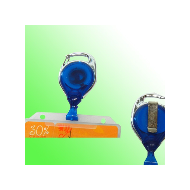 Ausweisjojo mit Metallumrandung und Gürtelclip