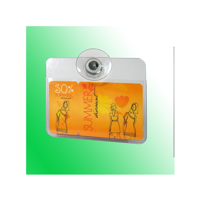 Premium Parkausweishalter mit Hartfolien-Rücken – 92 x 80 mm inkl. Saugnapf-Set