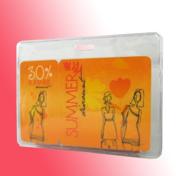 Transparente Ausweishülle 60 x 90 mm – Mit verstärktem Aufhängerand