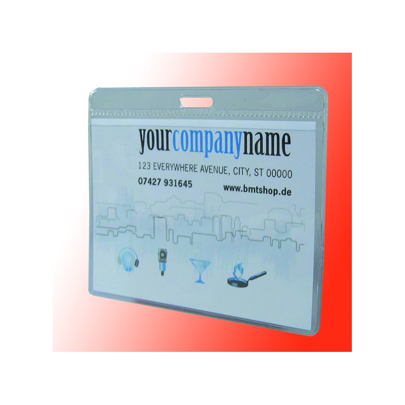 Ausweishülle mit Langloch an der Breitseite