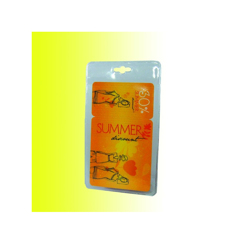 Ausweishülle aus Weich-PVC mit transparentem Befestigungssteg